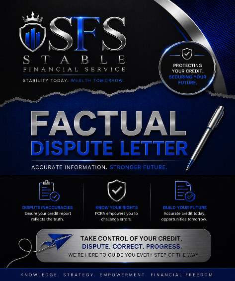 Factual Dispute Letter